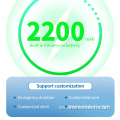 Luz de emergencia blanca de plomo ácido de 6 V.
